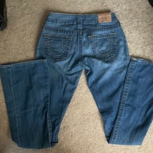 Womens True Religion Low Rise Flare jeans